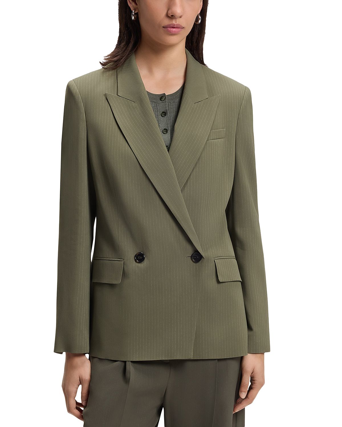 Hugo Boss Jaleto Wool Blend Double Breasted Blazer