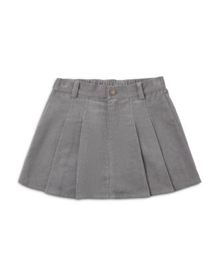 Girls' Pleated Cotton Corduroy Skirt - Little Kid