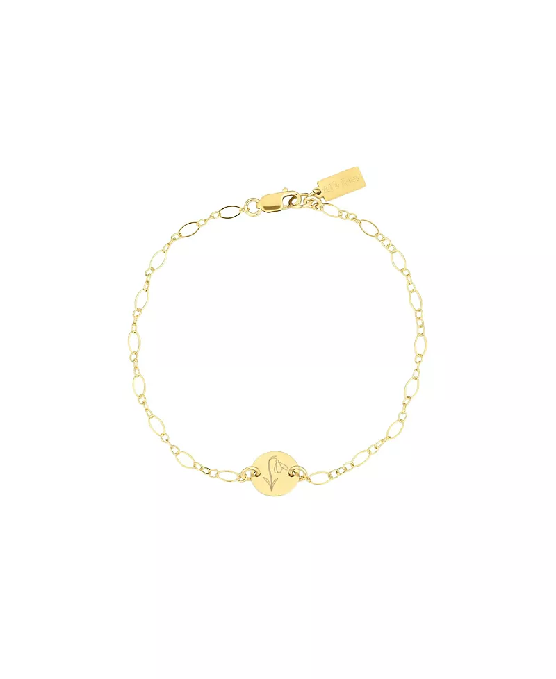 Set & Stones Lily Birth Flower Bracelet