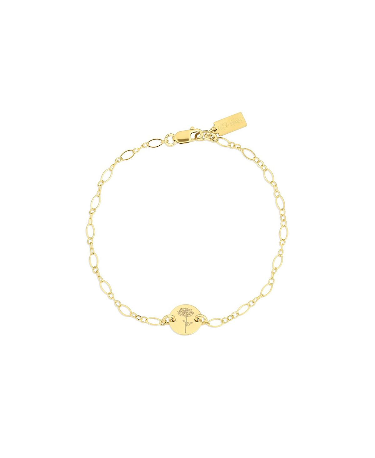 Set & Stones Lily Birth Flower Bracelet