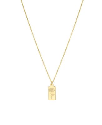  Tawney Birth Flower Necklace