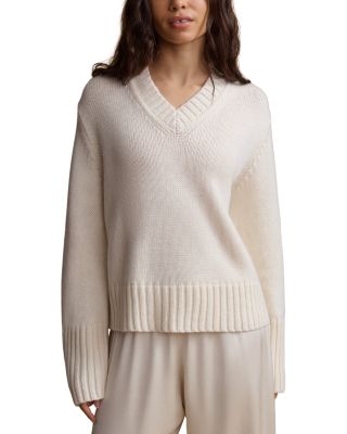 Jet Cashmere Cropped Sweatshirt
