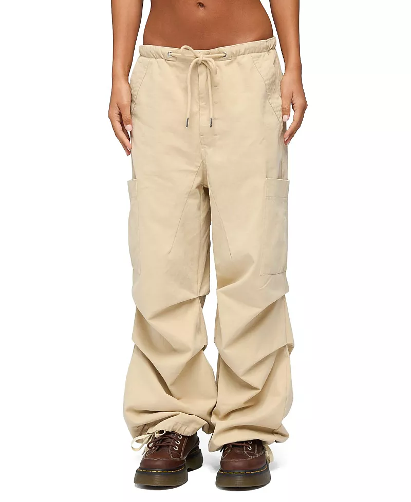 Edikted Emzi Baggy Cotton Cargo Pants