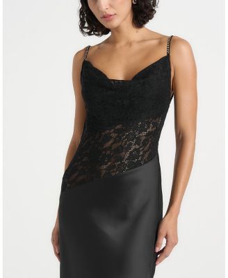 Naya Asymmetric Lace Maxi Dress - thumbnail 5