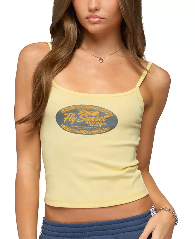 Edikted Hawaii Airlines Tank Top