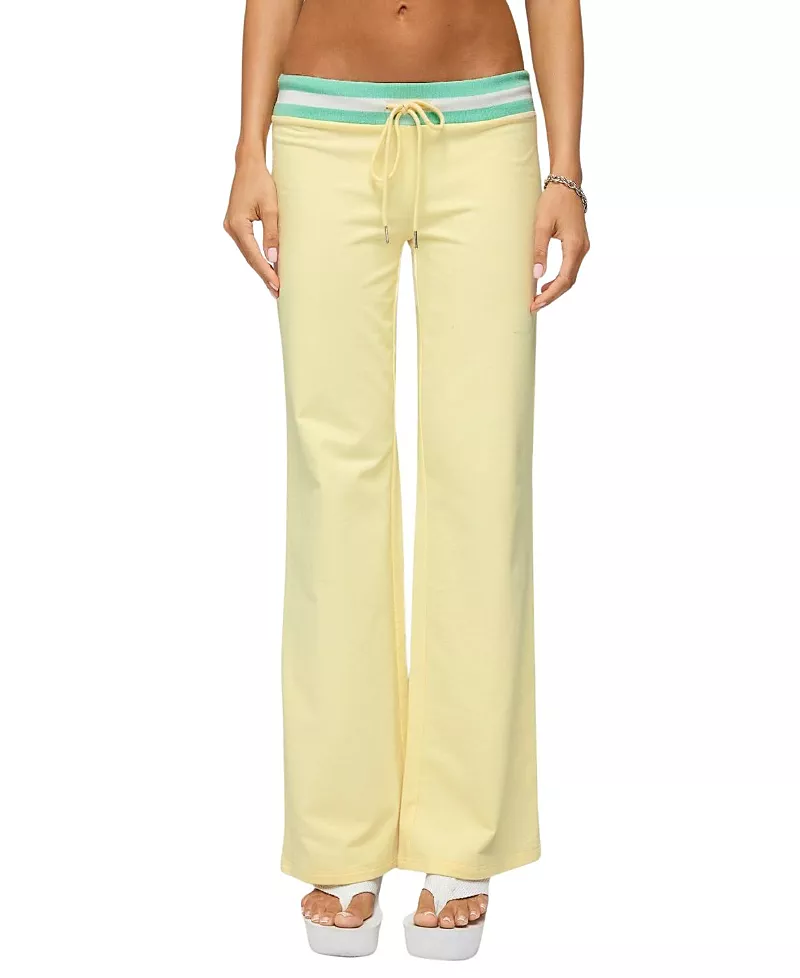Edikted Clioh Contrast Waist Sweatpants