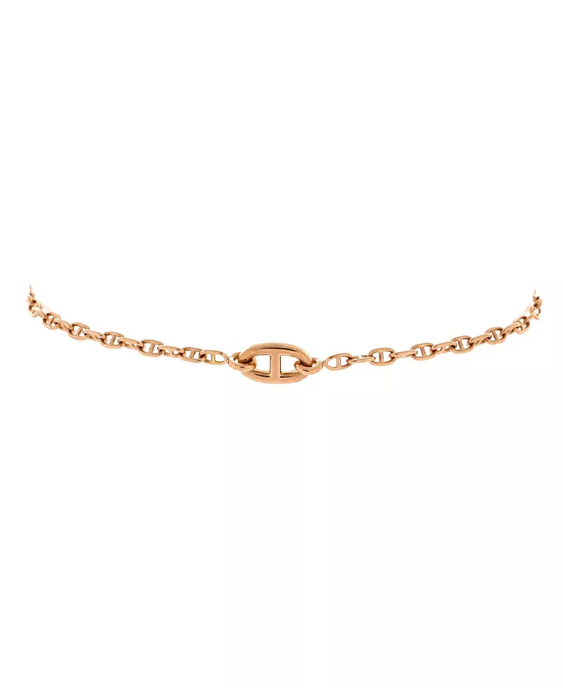 Pre-Owned HERMES Extra Small New Farandole Bracelet 18K Rose Gold