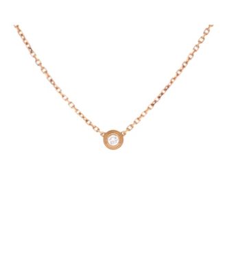 XS Cartier D'Amour Pendant Necklace 18K Rose Gold with Diamond, 16"