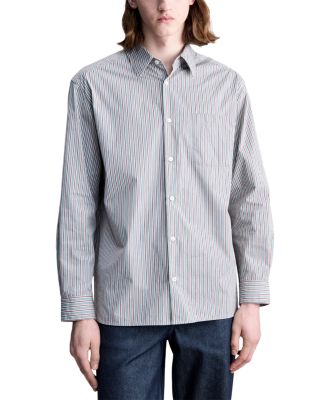 Chemise Malo Cotton Stripe Pocket Shirt