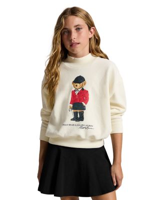 Girls' Polo Bear Fleece Boxy Sweatshirt - Little Kid, Big Kid