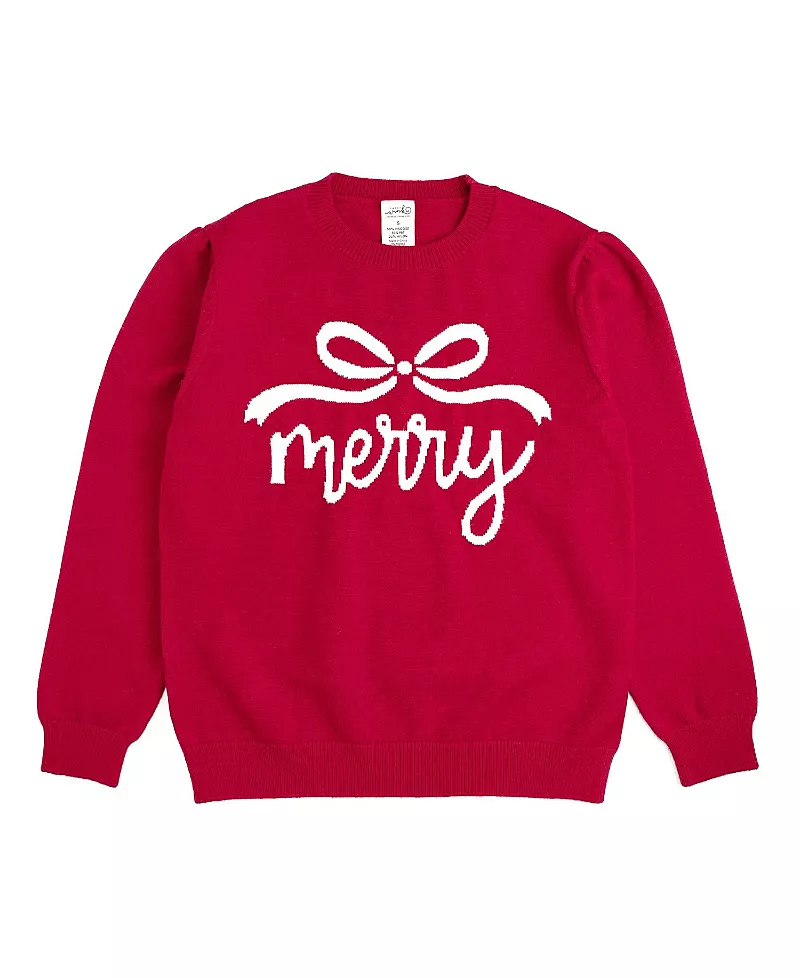 Sweet Wink Merry Bow Christmas Women's Sweater
