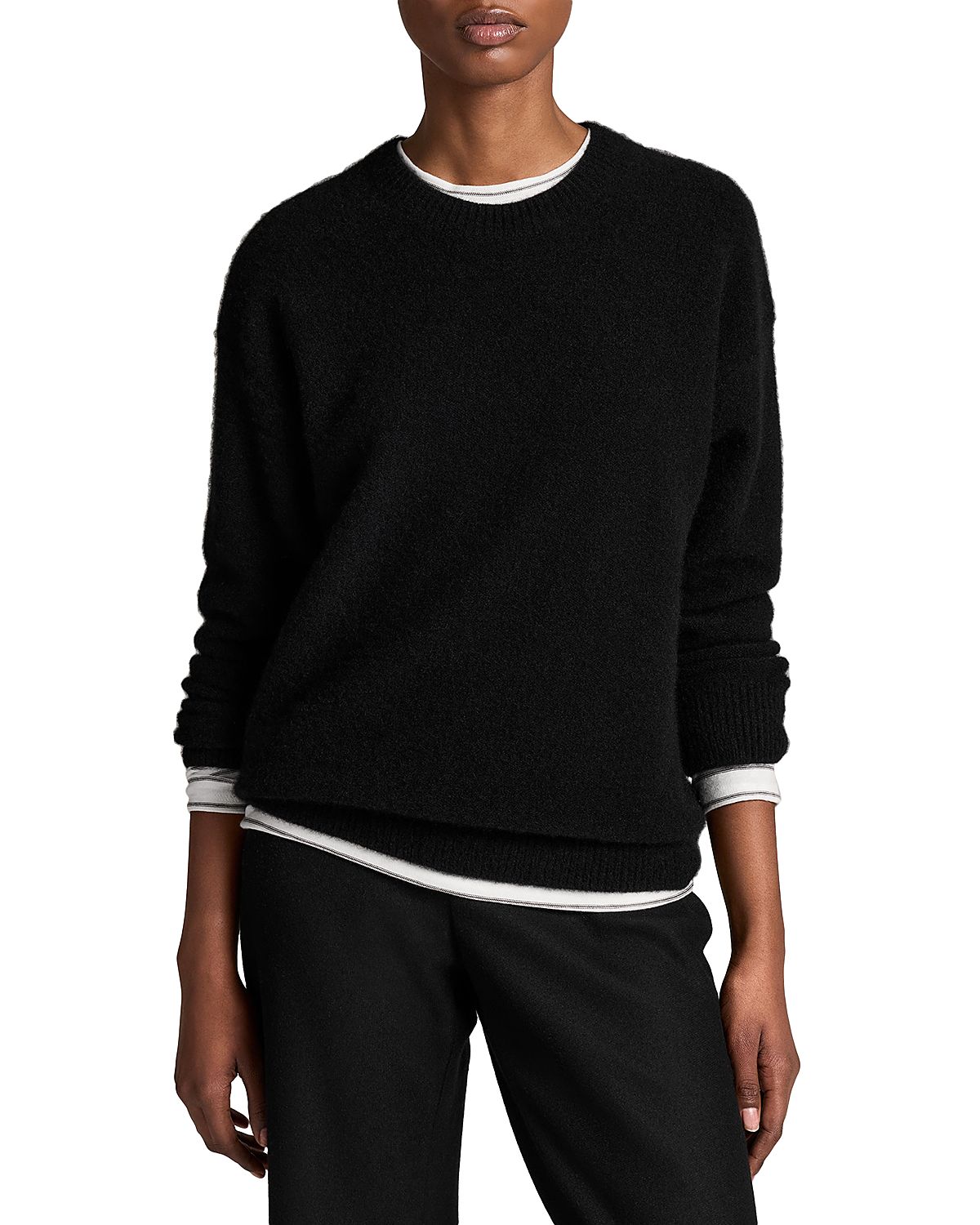 Vince Boiled Cashmere Crewneck Sweater