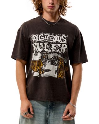 Righteous Ruler Cotton Crewneck Graphic T-Shirt