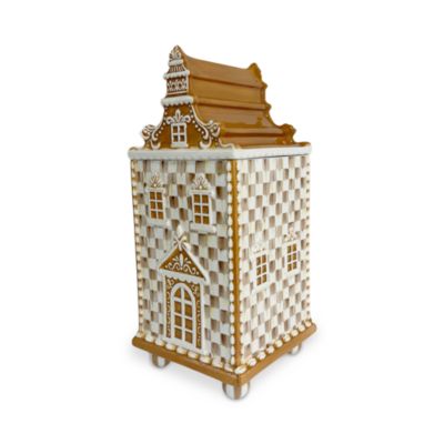 Mocha Check Gingerbread Medium Canister