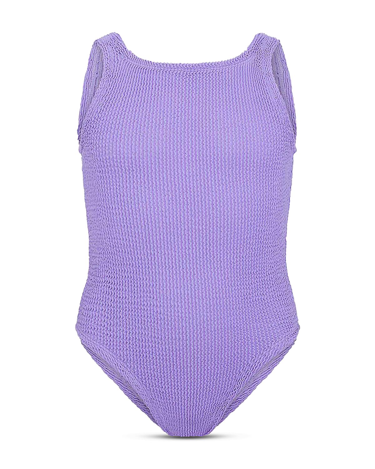 Hunza G Girls' Classic Crinkle One Piece Swimsuit - Little Kid