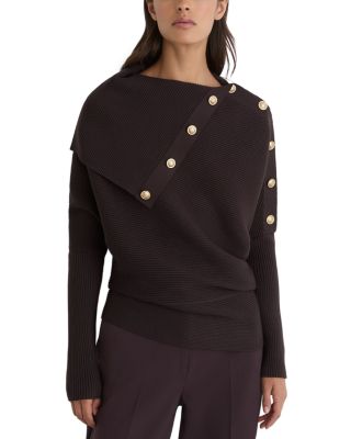 Lexi Asymmetric Shawl Collar Sweater