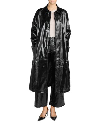 The Patent Leather Mac Coat