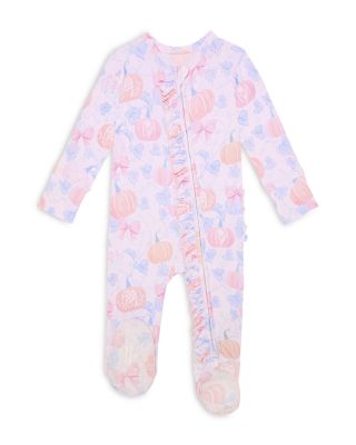Girls' Posh Pumpkins Ruffled Footie - Baby