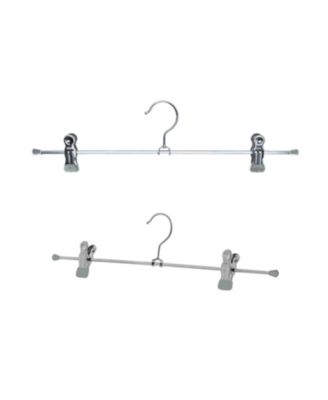  Adjustable Pant Clip Hanger with Grip Tip Clips, Model K40D, Set of 10