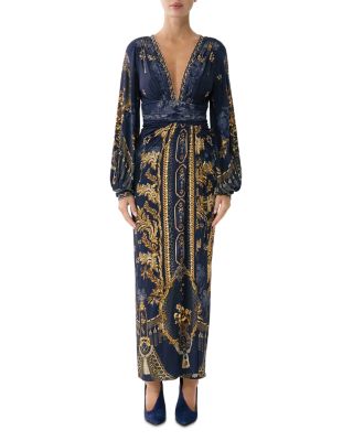 Draped Jersey Maxi Dress