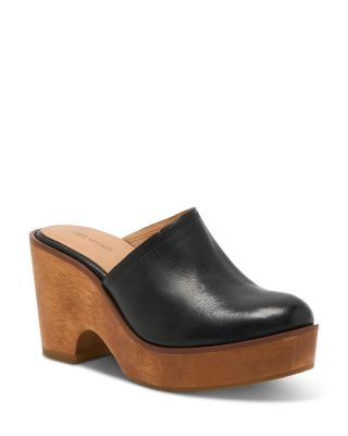 Women's Hudson Wedge Leather Clog Sandals
