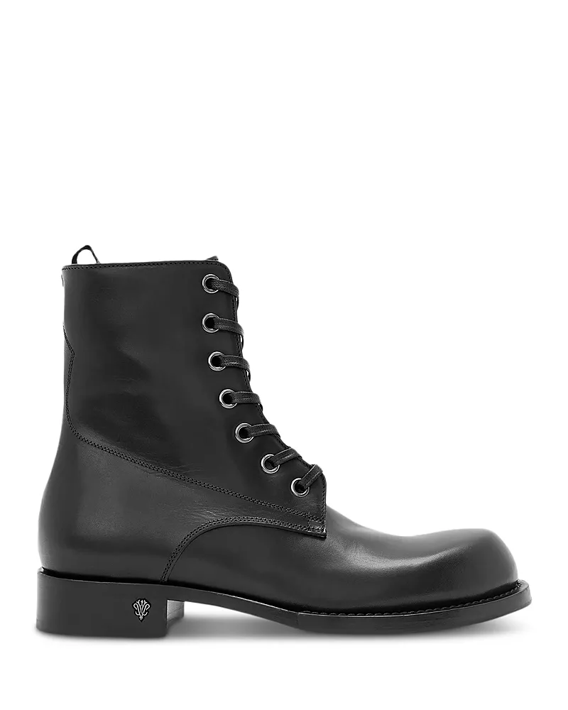 John Varvatos Men's Two Five Two Leather Combat Boots