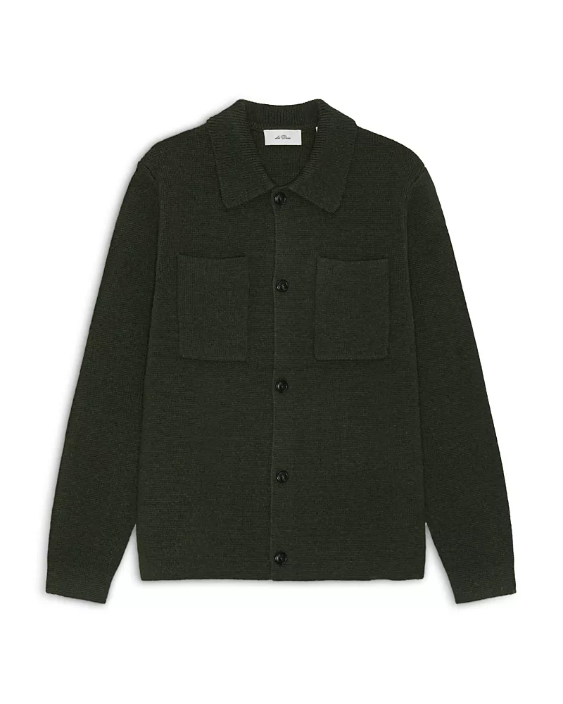 Les Deux Milano Wool Knit Pocket Overshirt