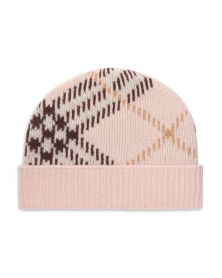 Check Cashmere Blend Beanie