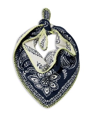 Carmen Paisley Knitted Triangle Scarf