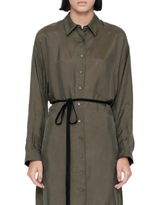 Yurra Tie Waist Shirt Dress