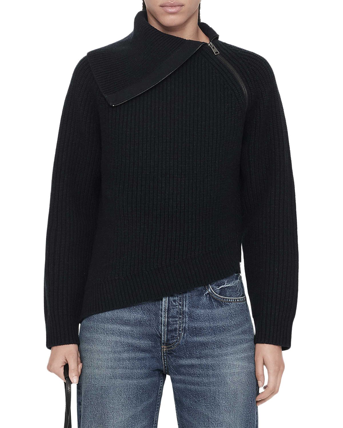 Allsaints Cleo Wool Funnel Neck Sweater