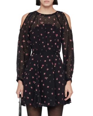 Chrissy Clip Jacquard Mini Dress