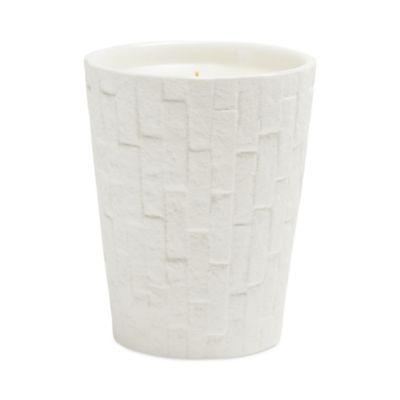 White Magnolia Bloom Ceramic Candle, 15 Oz.