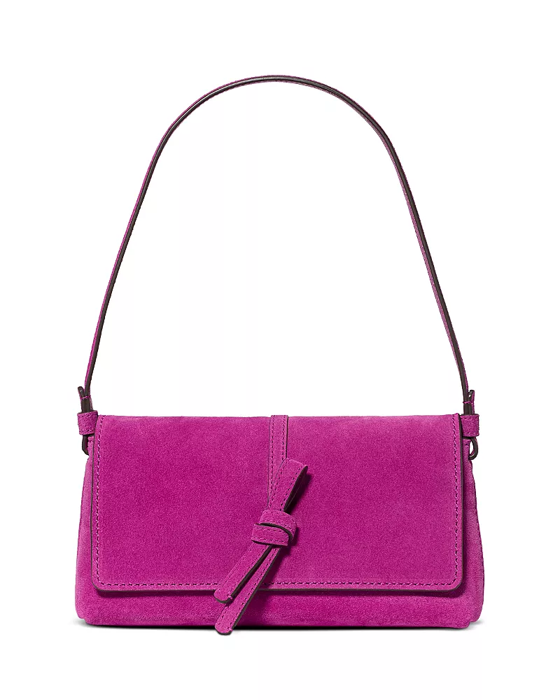 kate spade new york Loop Small Flap Suede Shoulder Bag