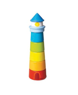 Lighthouse Wooden Rainbow Stacker - Age 1-2 Years
