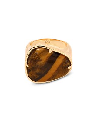 Ettika Solstice Tiger's Eye Cocktail Ring