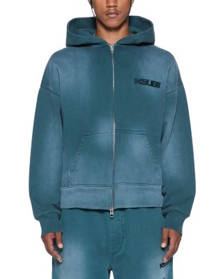 Rugged Cotton Zip Logo Hoodie