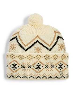 V Fraas Fair Isle Metallic Pom-Pom Beanie - Exclusive