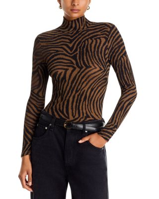 Wyeth Stretch Jersey Turtleneck Top