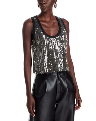 Lexi Scoop Neck Embellished Top