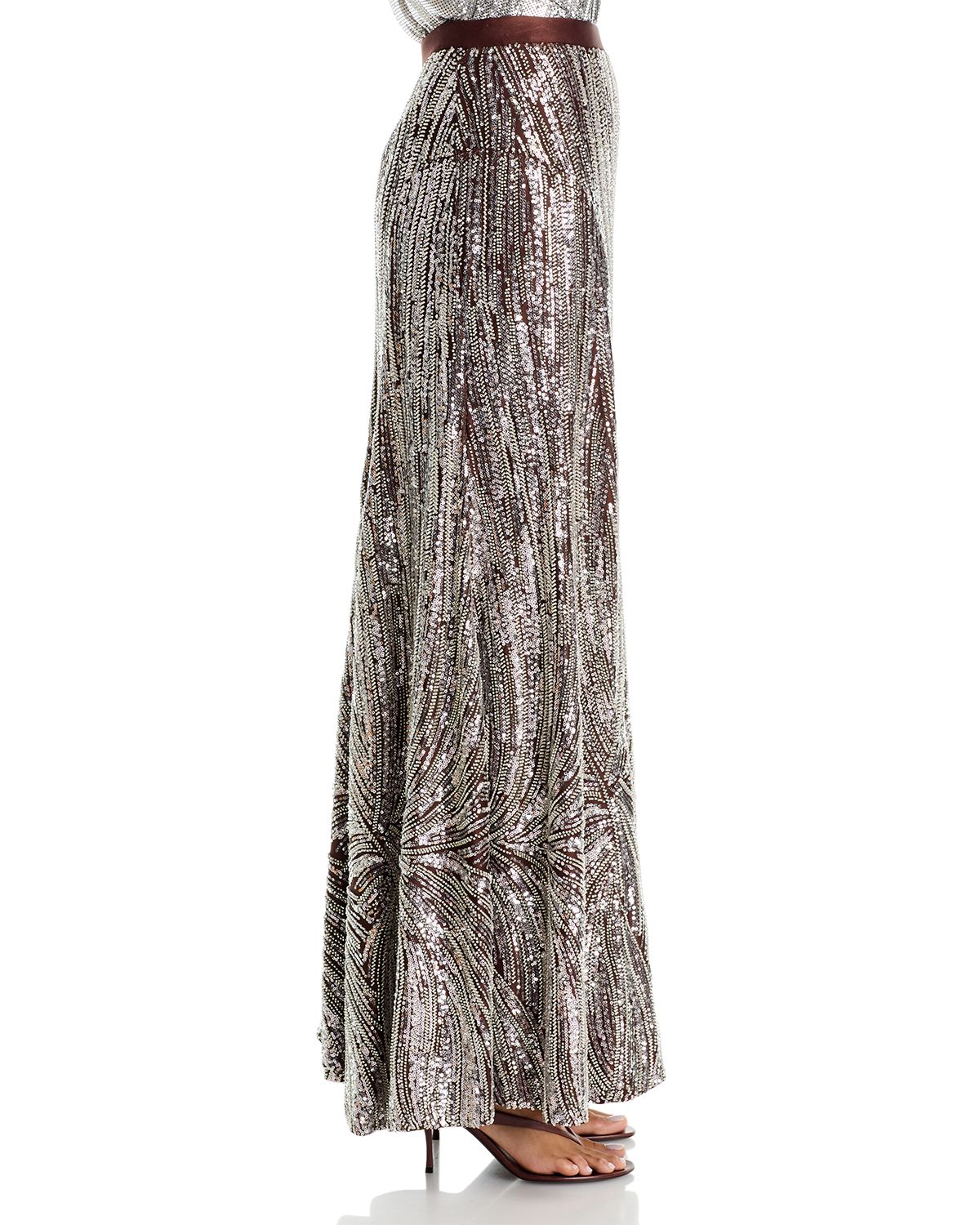 Beaded Sequined Maxi Skirt thumbnail 4