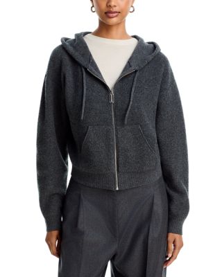Wool Blend Zip Hoodie