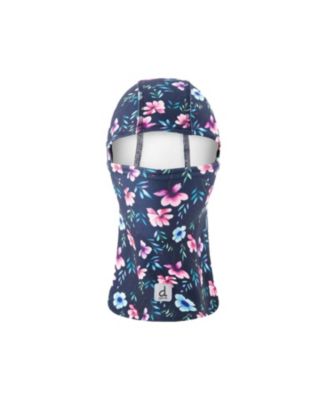  Girls' Brushed Jersey Floral Reflective Stretch Balaclava - Little Kid, Big Kid