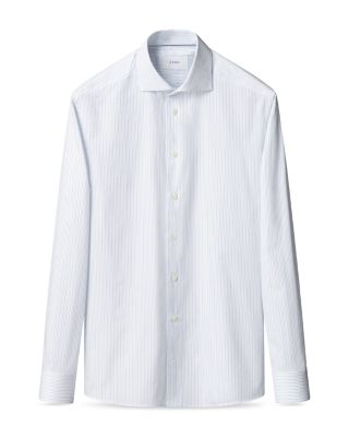 Cotton Slim Fit Fine Stripe Shirt