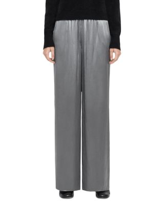 Lycia Satin Crepe Wide Leg Pants