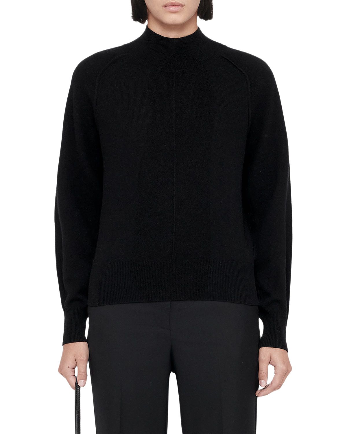 Allsaints Fedi Cashmere & Wool Mock Neck Sweater