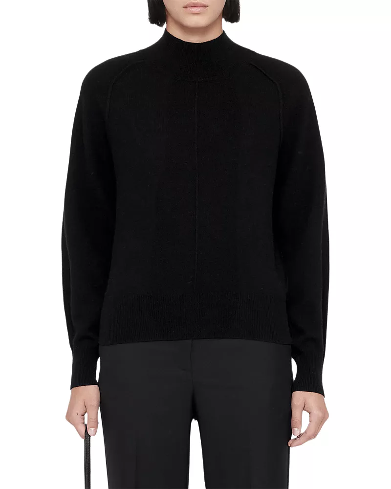 Allsaints Fedi Cashmere & Wool Mock Neck Sweater