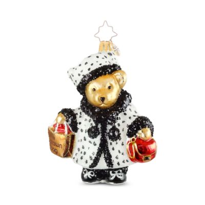 Bloomingdale's Muffy Bear 2026 Glass Ornament