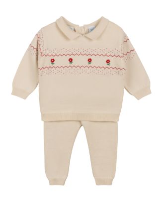 Girls' Vintage-like Embroidered Knit Set - Baby, Little Kid