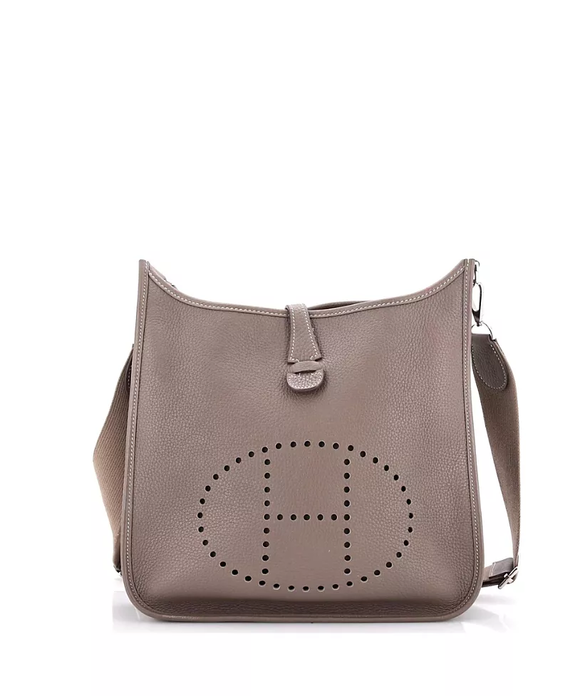 Pre-Owned HERMES Evelyne Iii Leather Convertible Crossbody Bag